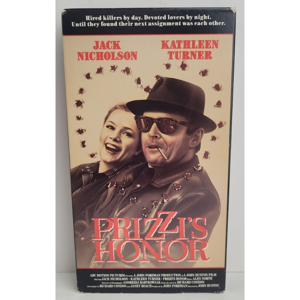 Prizzi's Honor VHS 1985 Jack Nicholson Kathleen Turner